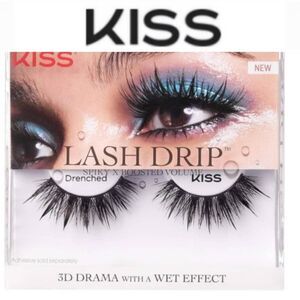 Kiss Lash Drip 3D Drama w/Wet Effect Lashes